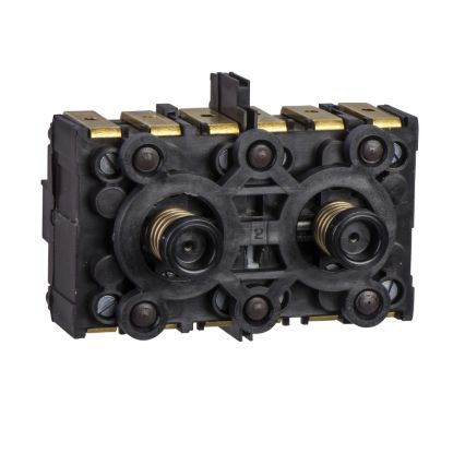 Picture of Double contact block, Harmony XAC, spring return, single speed, snap action, 3NO