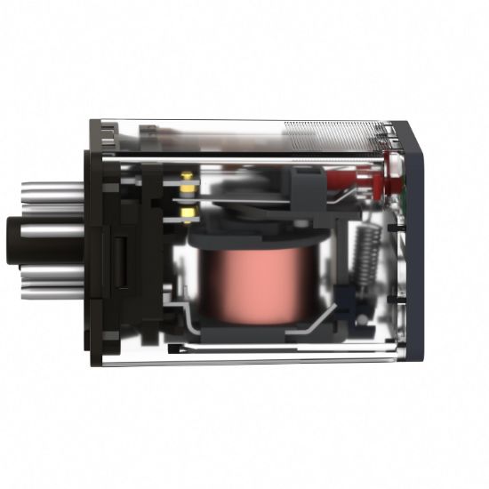 Picture of Universal plug in relay, Harmony Electromechanical Relays, 10A, 3CO, with LED, lockable test button, 230V AC