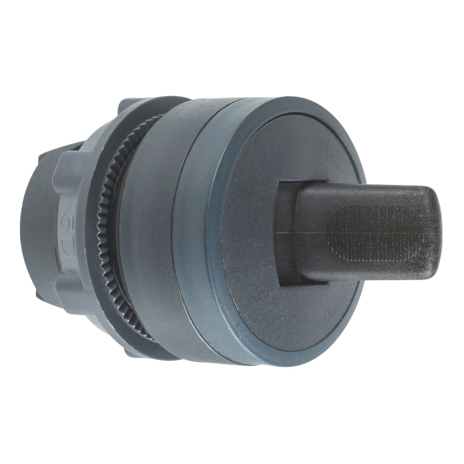 Picture of Toggle switch head, Harmony XB5, plastic, black, 22mm, 2 positions, stay put