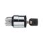 Picture of Key switch selector head, Harmony XB4, metal, black, 22mm, key 455, 3 positions, stay put