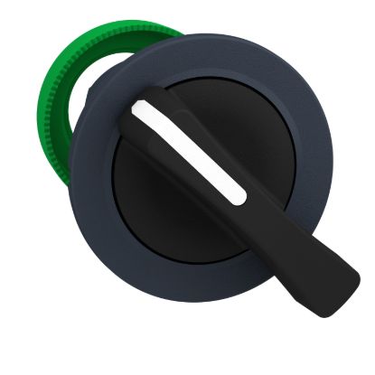 Picture of Head for selector switch, Harmony XB5, flush mounted black long handle 3 pos return l to c