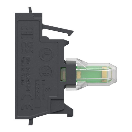 Picture of Light block, Harmony XB4, Harmony XB5, for head 22mm, universal LED, 24V AC DC, compact push in terminals
