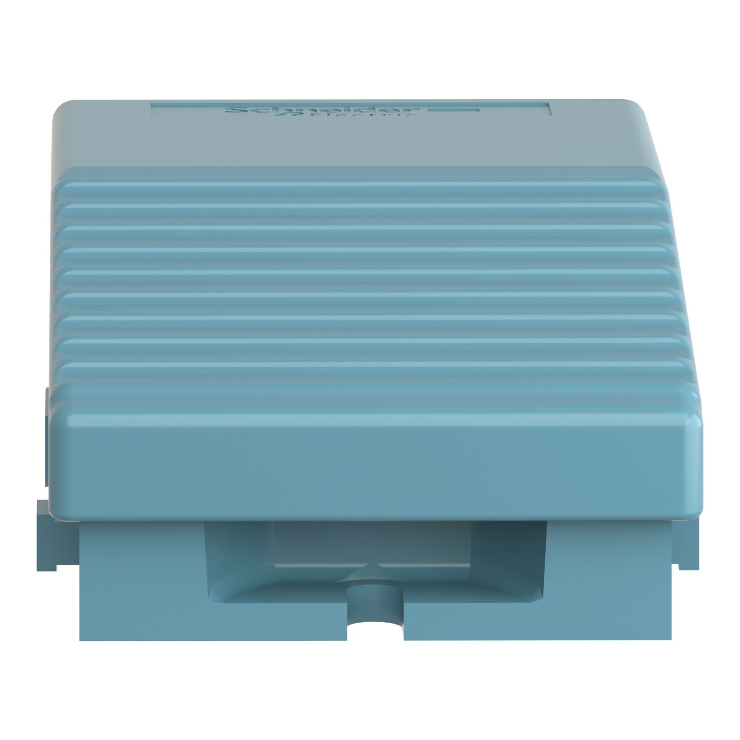 Picture of Single foot switch, Harmony XPE, metal, blue, without cover, 1 step, 2 contacts 1NC+NO, IP66