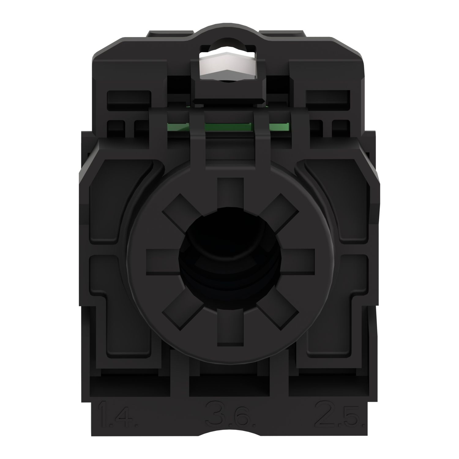 Picture of Potentiometer head, Harmony XB5, plastic,black, 22mm, for use with 6mm shaft