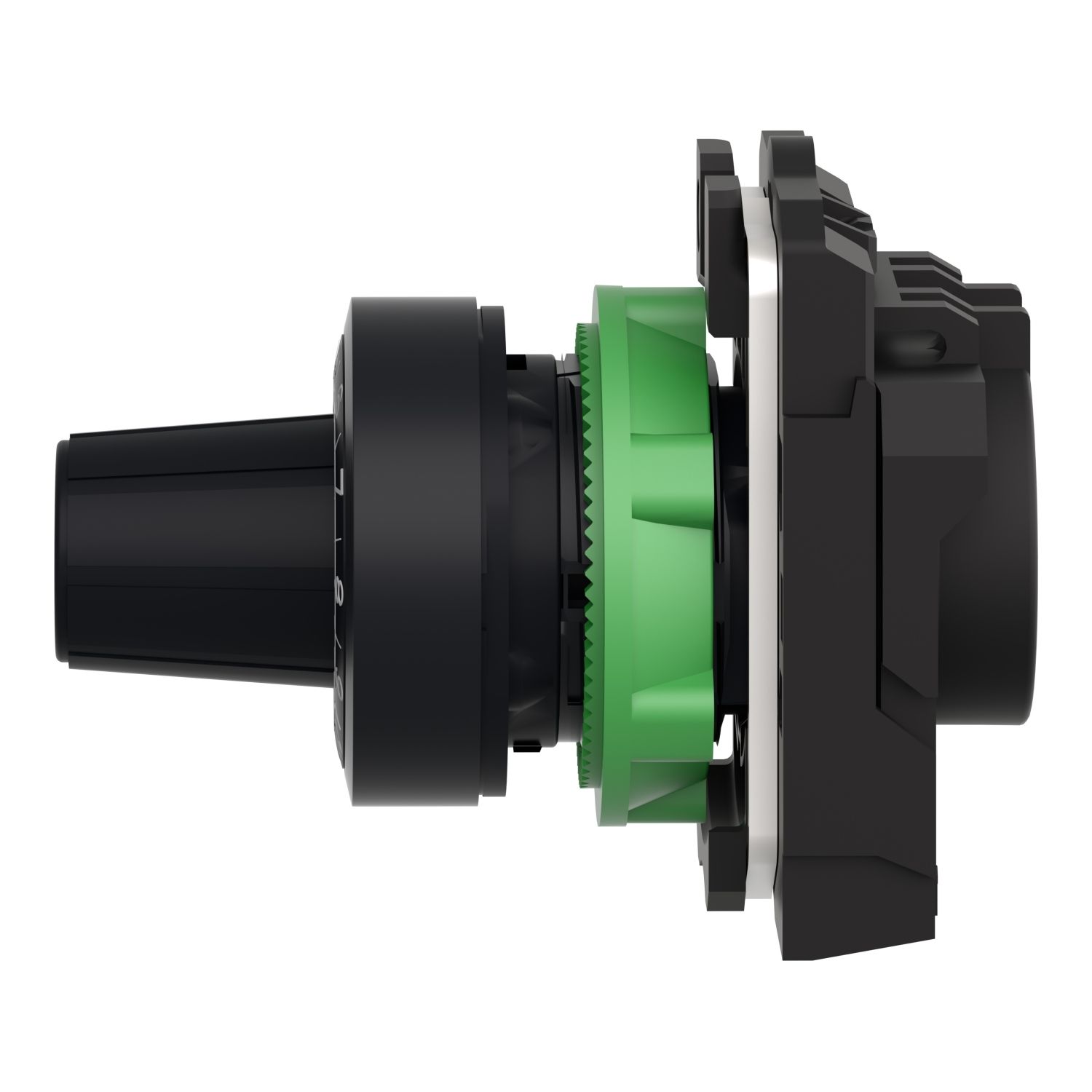 Picture of Potentiometer head, Harmony XB5, plastic,black, 22mm, for use with 6mm shaft