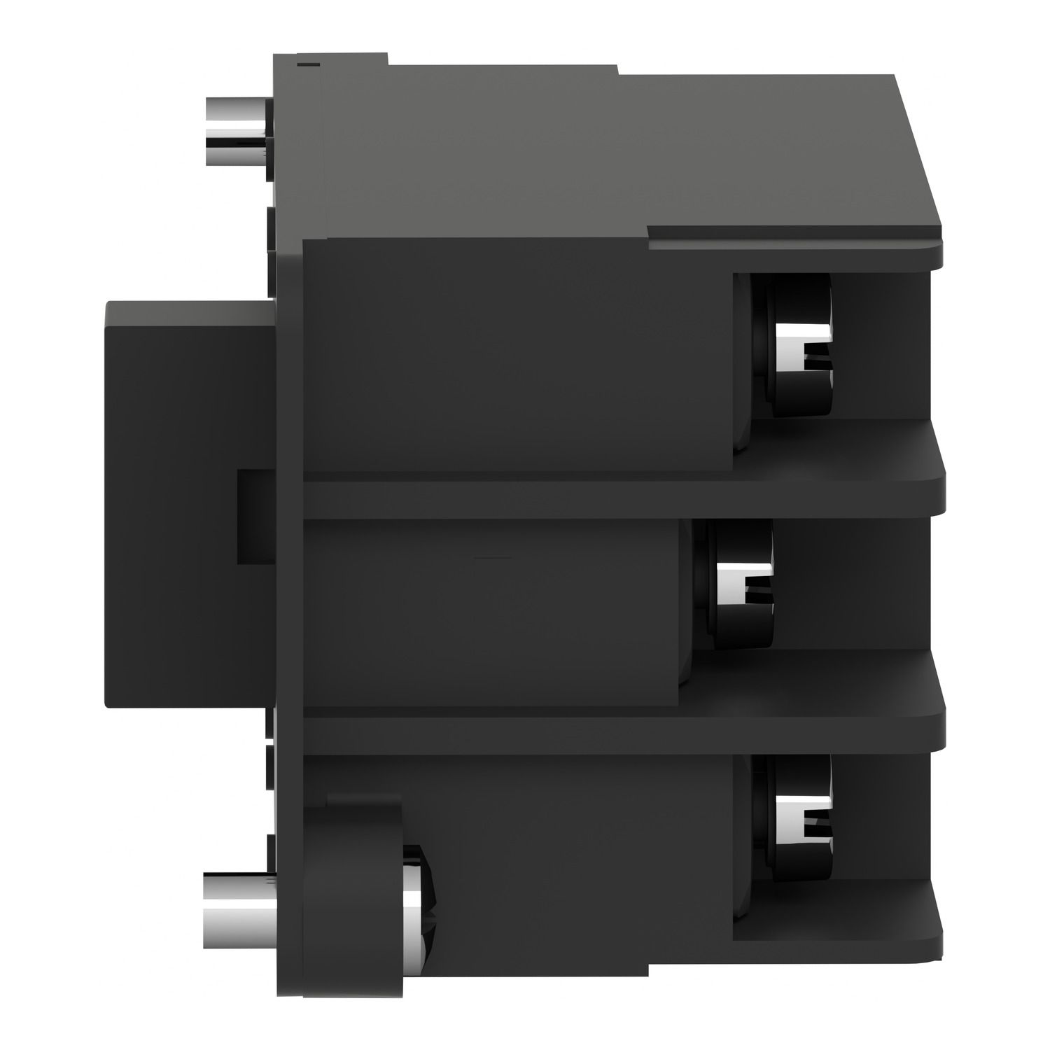 Picture of Single contact block, Harmony XAC, spring return, single speed, spring return, front mounting, 2NO+1NC