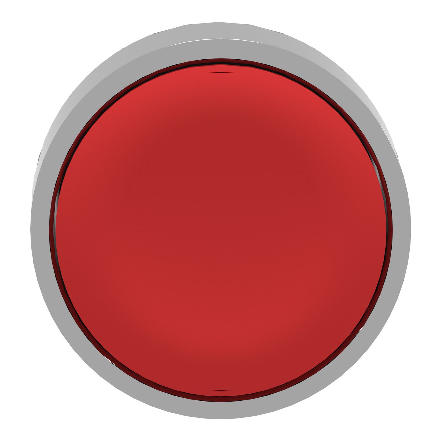 Picture of Head for non illuminated push button, Harmony XB4, metal, red, flush, 22mm, push push, unmarked