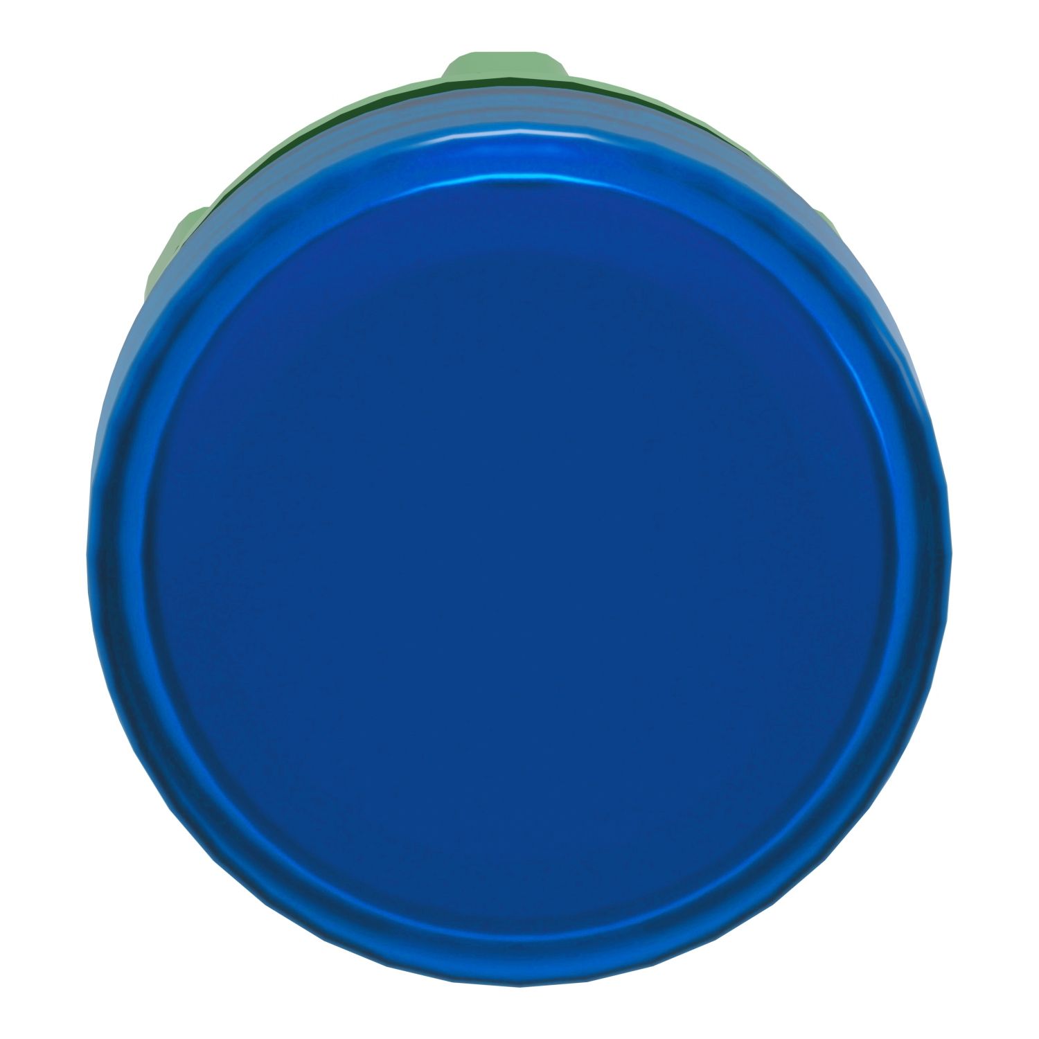 Picture of Head for Pilot light, Harmony XB5, plastic, blue, 22mm, universal LED, plain lens
