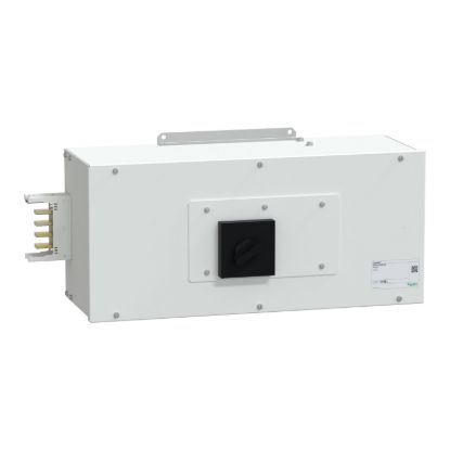 Picture of End feed unit, Canalis KSA400, aluminium, 400A, right mounting, for line protection, polarity 3L+N+PE, white RAL9001