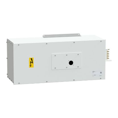 Picture of End feed unit, Canalis KSA630, aluminium, 500/630A, left mounting, for line protection, polarity 3L+PEN, white RAL9001