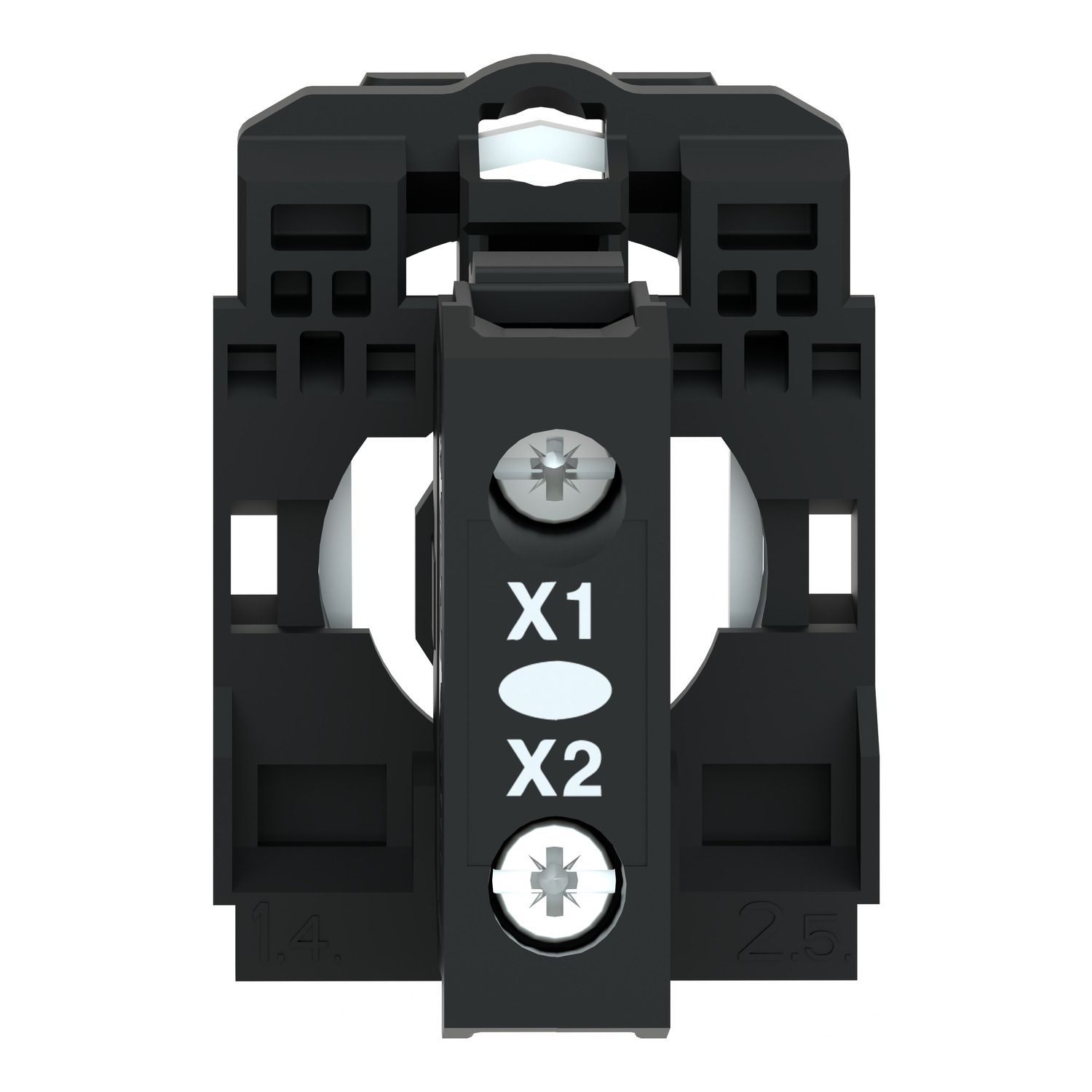Picture of Light block with body fixing collar, Harmony XB5, plastic, for BA9s bulb, lt 250V