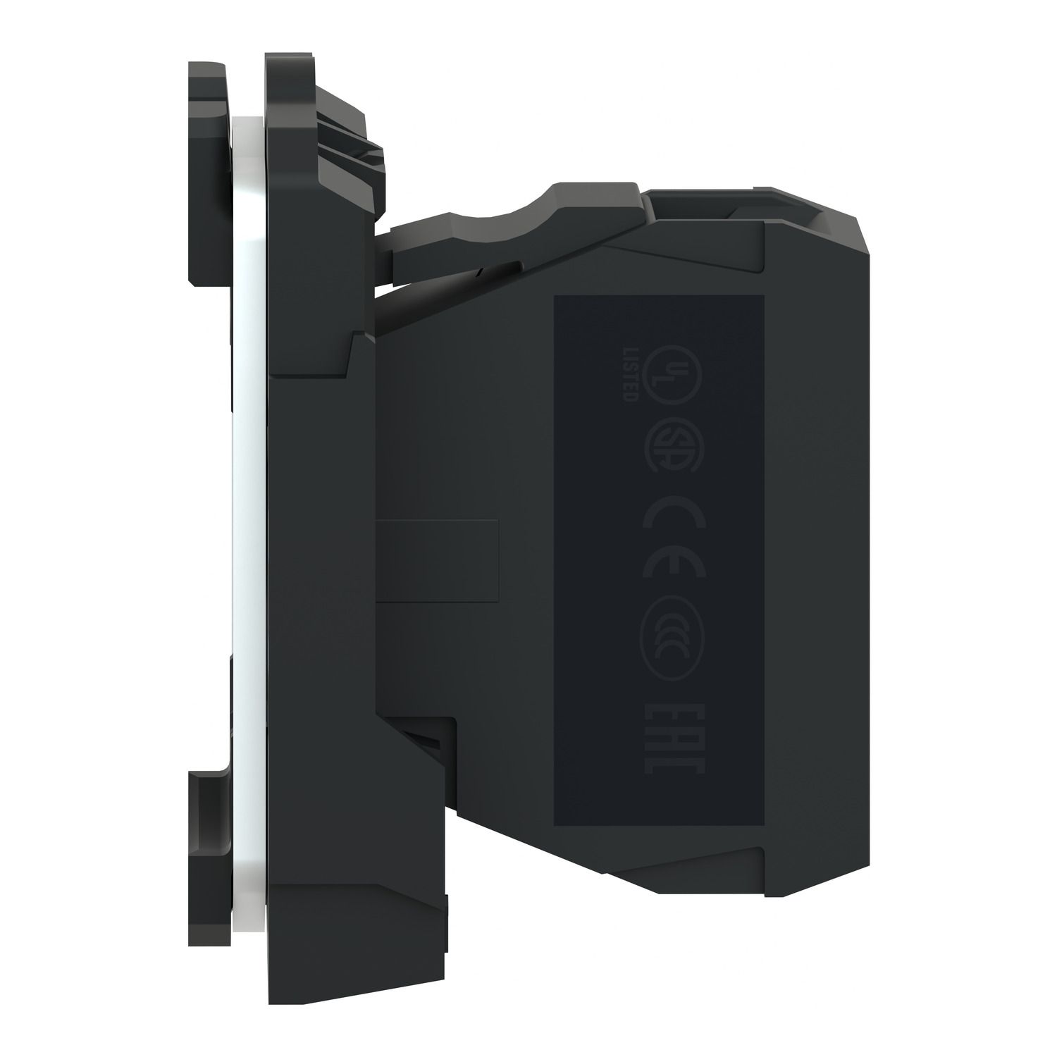 Picture of Light block with body fixing collar, Harmony XB5, plastic, for BA9s bulb, lt 250V