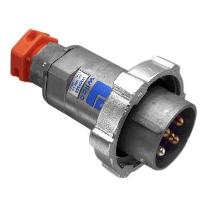 Picture of Plug, Metal Clad, Aluminium, Multi Phase, 500V, 63A, 5 Round Pin