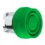 Picture of Push button head, Harmony XB4, metal, flush, green, 22mm, spring return, coloured boot, unmarked