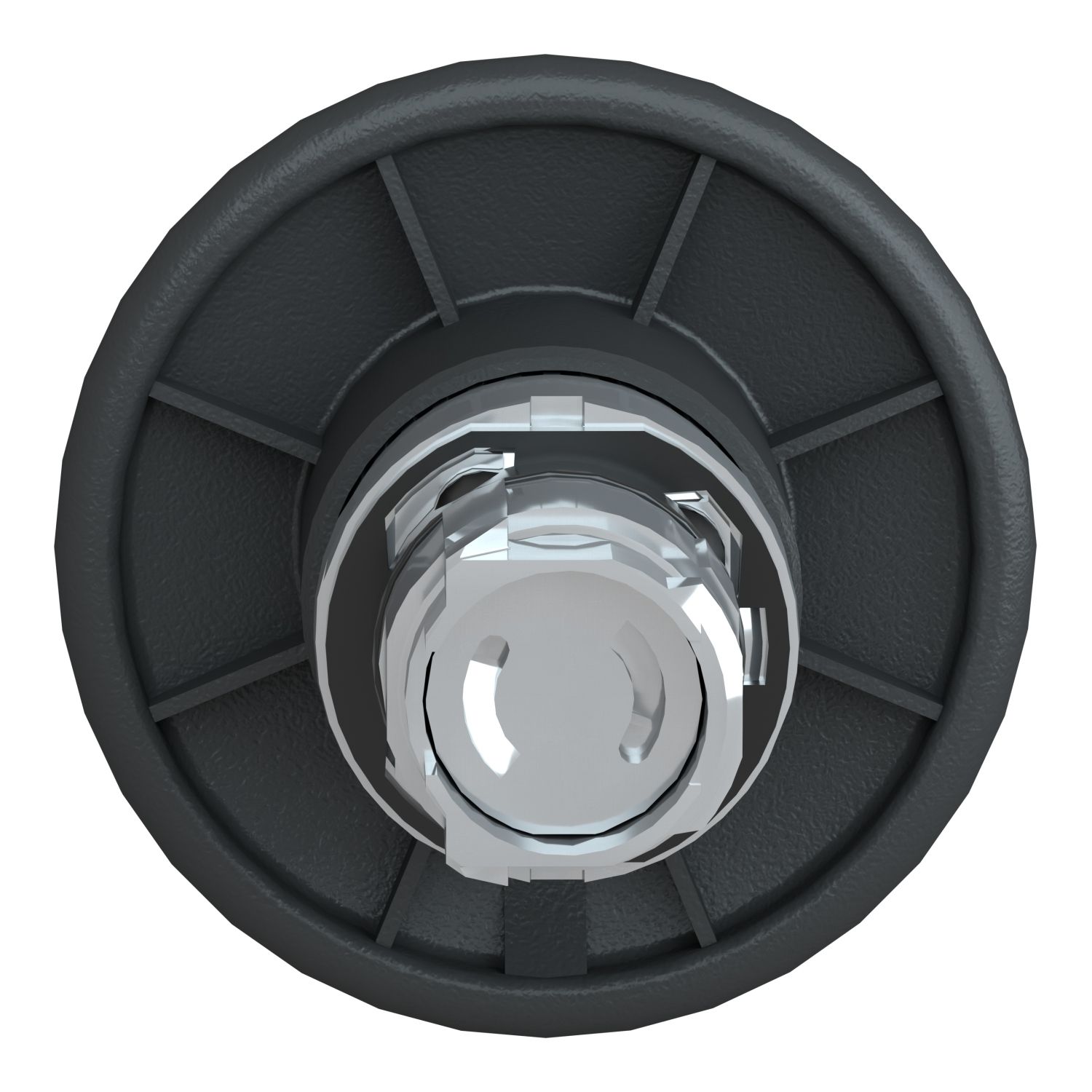 Picture of Head for non illuminated pushbutton, Harmony XB4, mushroom 60mm, metal, black, 22mm, spring return