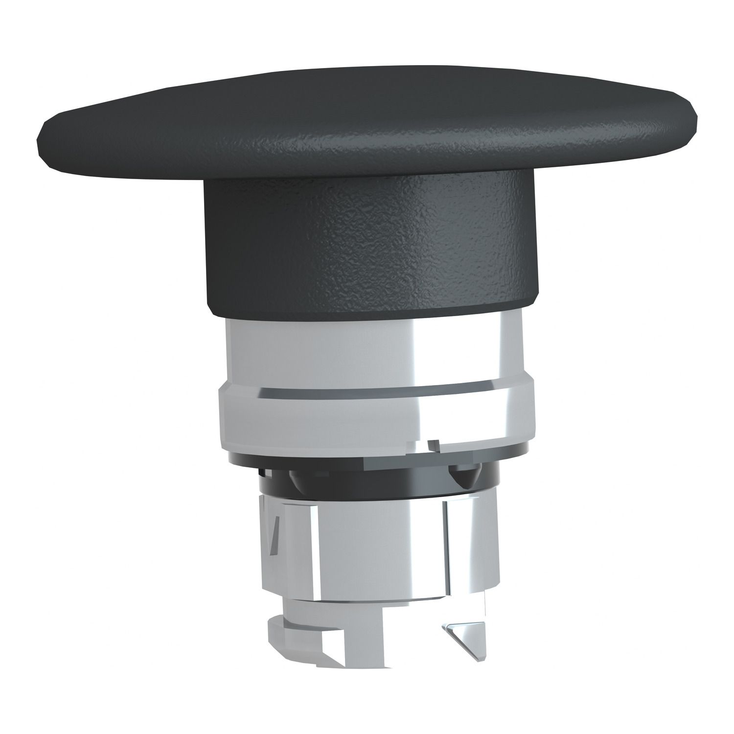 Picture of Head for non illuminated pushbutton, Harmony XB4, mushroom 60mm, metal, black, 22mm, spring return