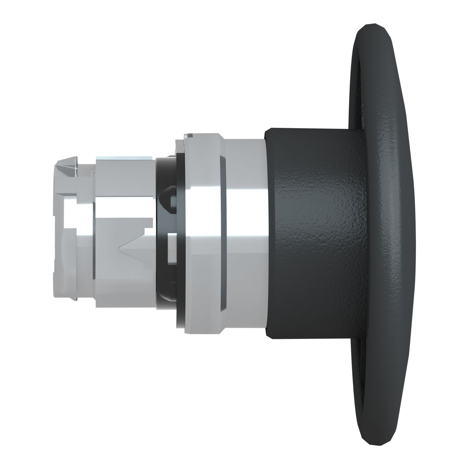 Picture of Head for non illuminated pushbutton, Harmony XB4, mushroom 60mm, metal, black, 22mm, spring return