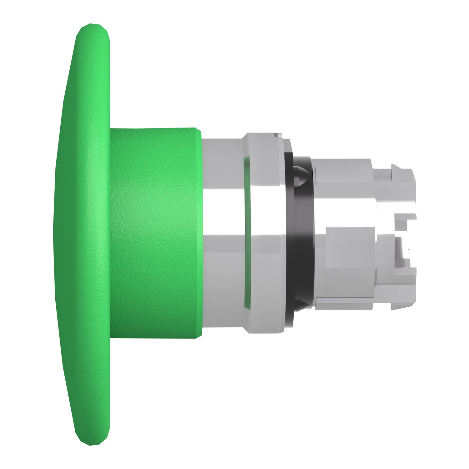 Picture of Head for non illuminated pushbutton, Harmony XB4, mushroom 60mm, metal, green, 22mm, spring return