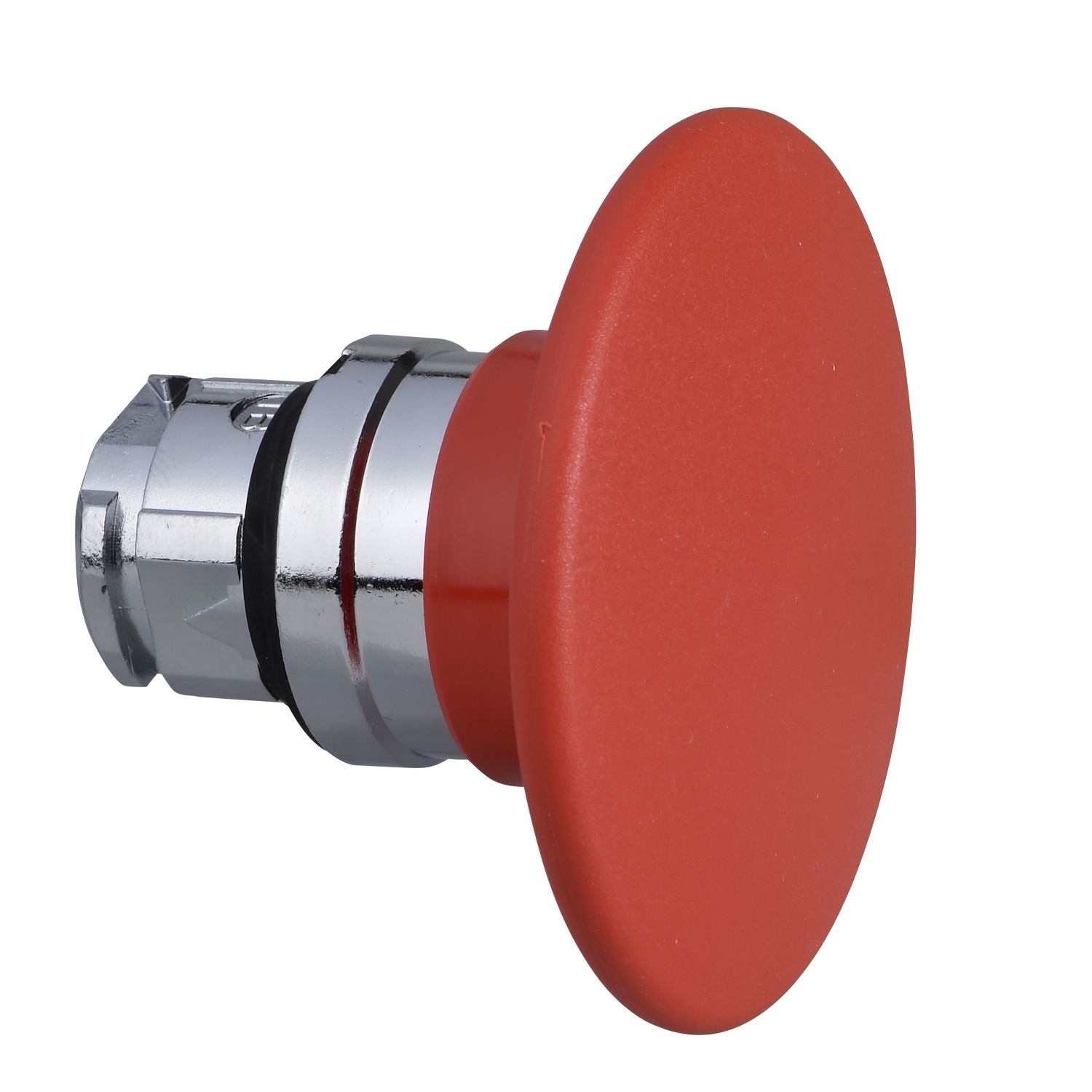Picture of Head for non illuminated pushbutton, Harmony XB4, mushroom 60mm, metal, red, 22mm, spring return