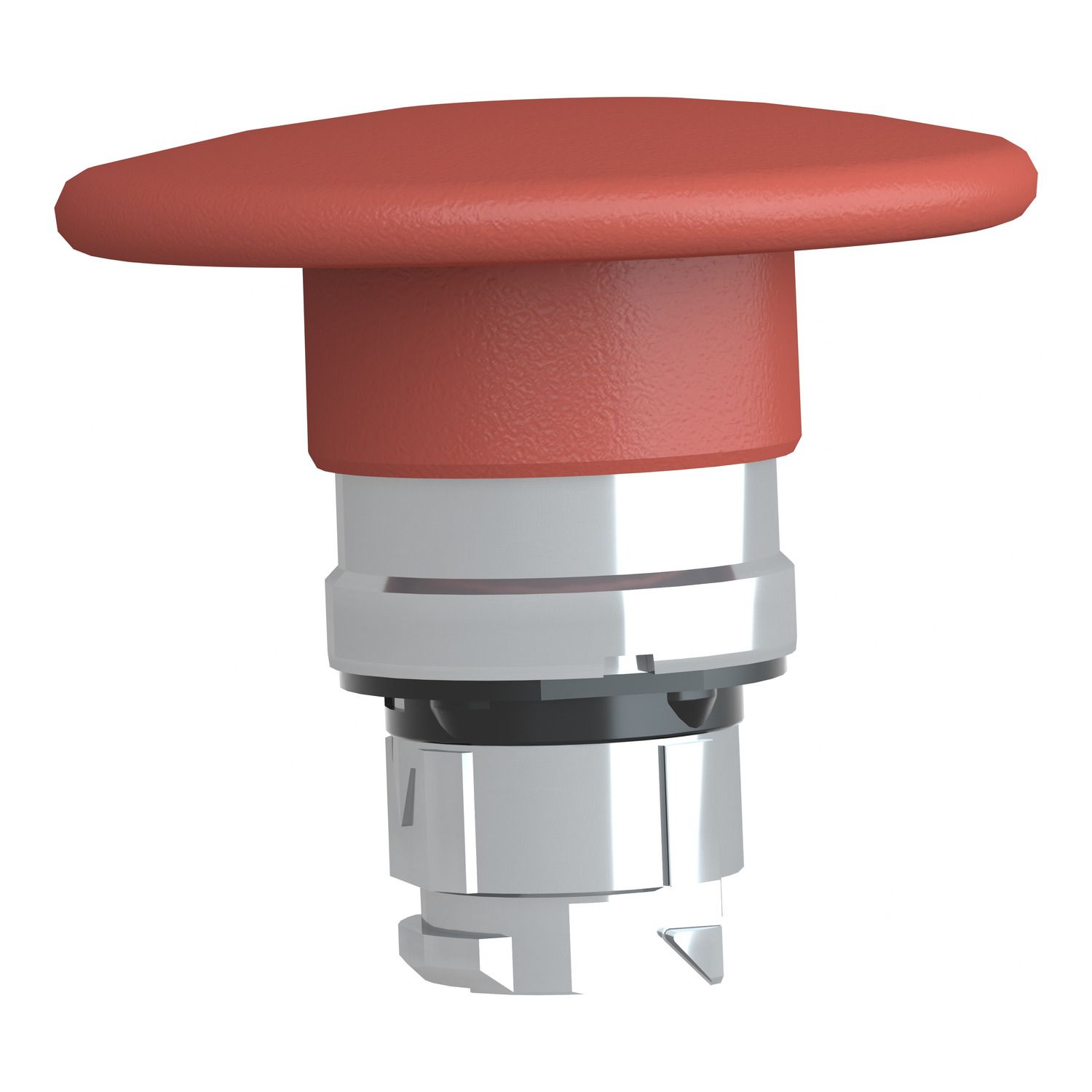 Picture of Head for non illuminated pushbutton, Harmony XB4, mushroom 60mm, metal, red, 22mm, spring return