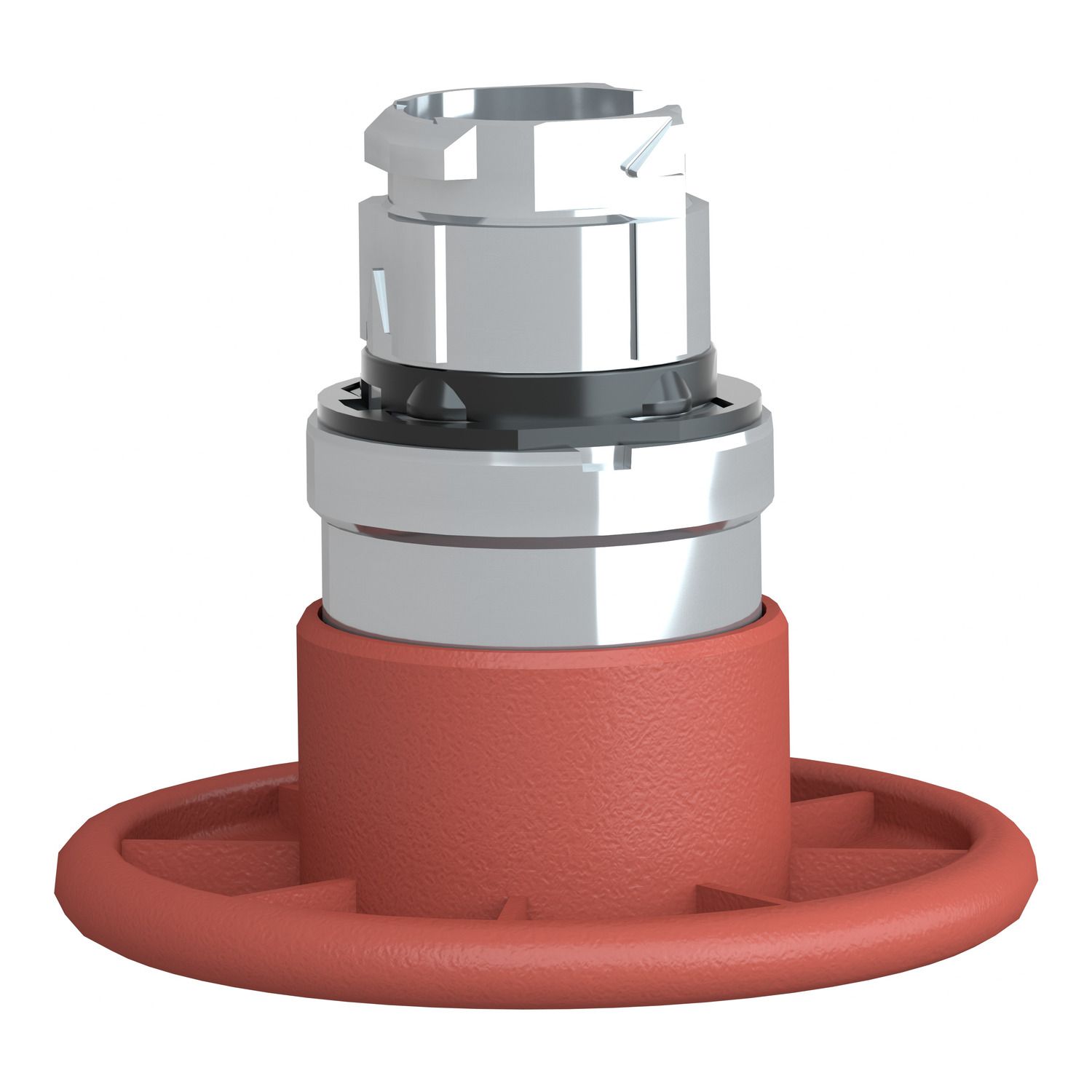 Picture of Head for non illuminated pushbutton, Harmony XB4, mushroom 60mm, metal, red, 22mm, spring return