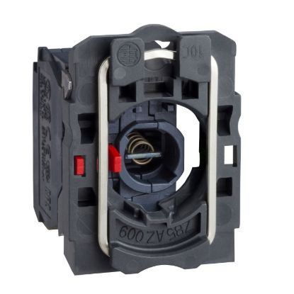 Picture of Complete body/contact assembly and light block, Harmony XB5, XB4, with body/fixing collar, BA9s bulb, 250V, 1NC