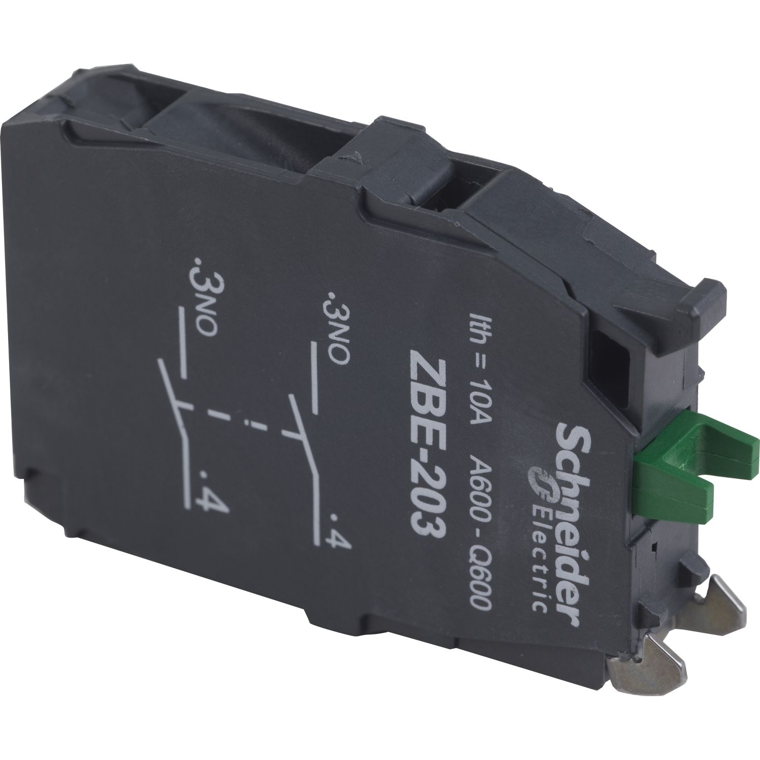 Picture of Double contact block, Harmony XB4, silver alloy, screw clamp terminal, 2NO