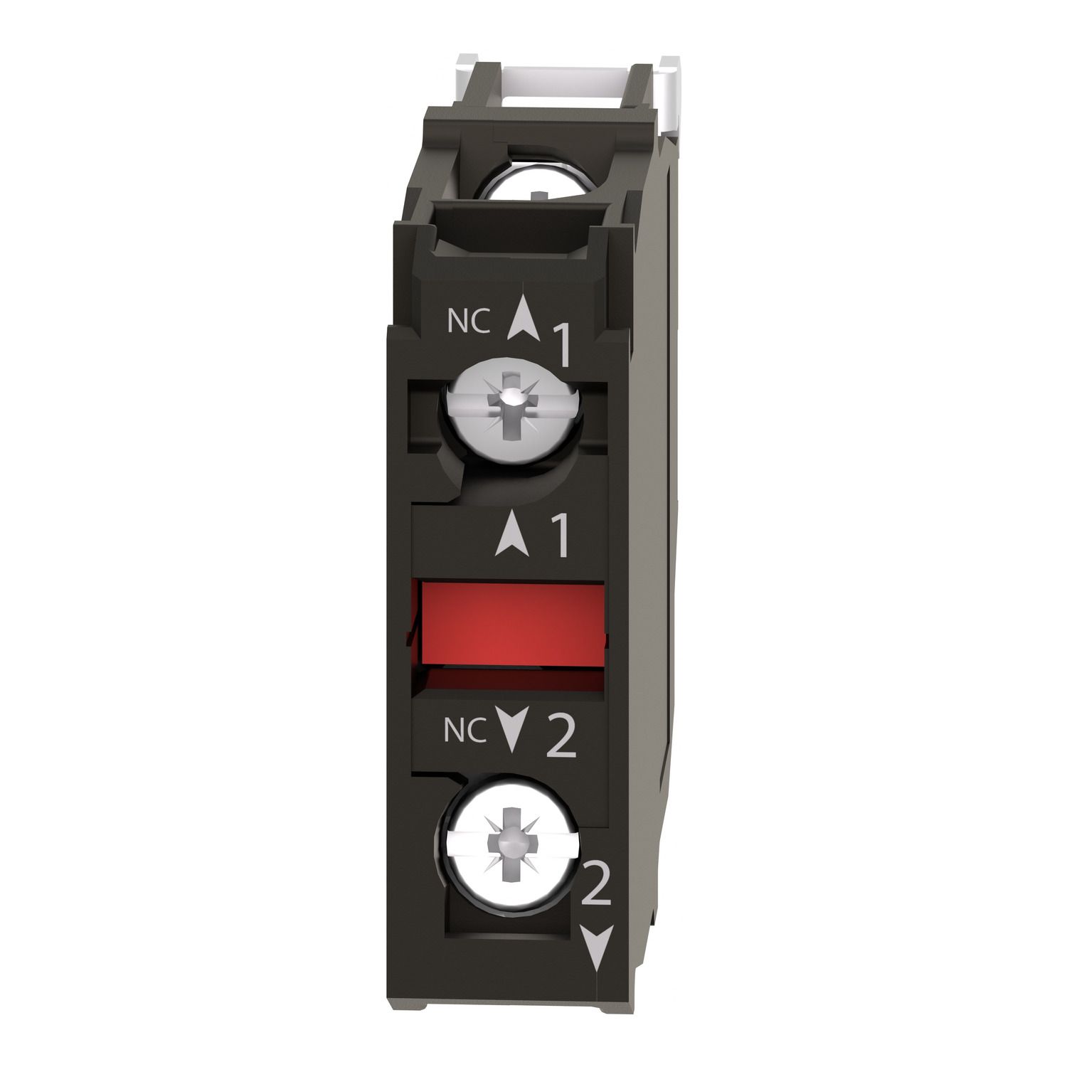 Picture of Double contact block, Harmony XB4, silver alloy, screw clamp terminal, 2NC