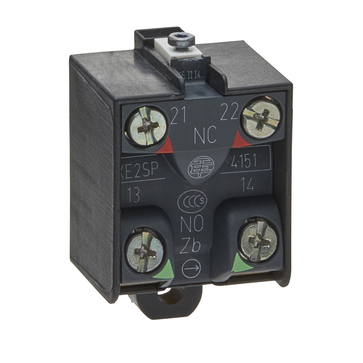Picture of Contact Block, Harmony XPE, Preventa Safety detection, 1 step or 2 step switch, 1NO + 1NC