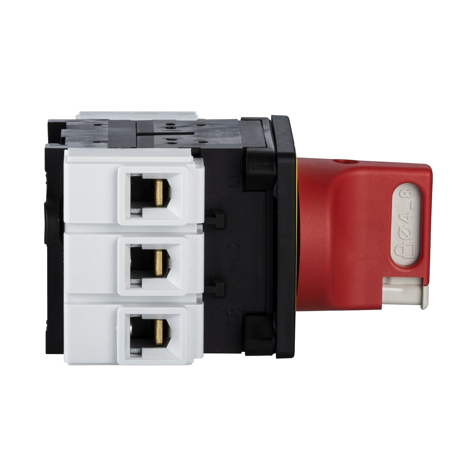 Picture of Emergency stop switch disconnector, TeSys Mini-Vario, 80A, on door
