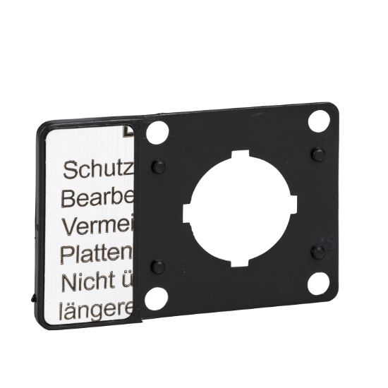 Picture of Legend holder, Harmony K, for cam switch, with blank legend, , for head with 45x45mm front plate