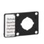 Picture of Legend holder, Harmony K, for cam switch, with blank legend, , for head with 45x45mm front plate