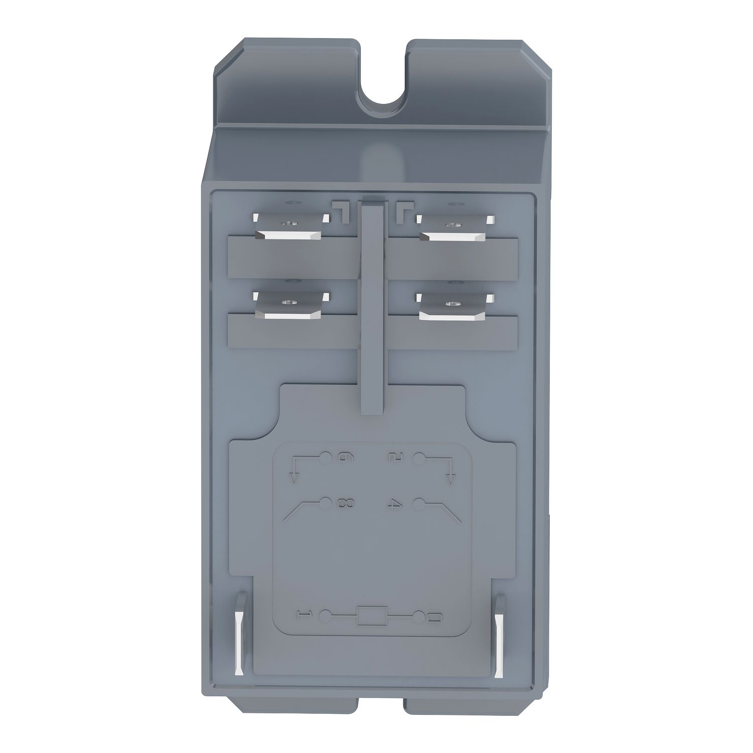 Picture of power relay, Harmony electromechanical relays, DIN rail or panel mount relay, 30A, 2NO, 120V AC