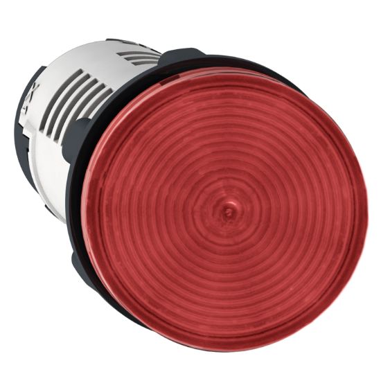 Picture of Pilot light, Harmony XB7, round 22mm, red, integral LED, 230...240V, faston connectors