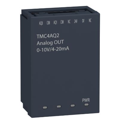 Picture of analogue output cartridge, Modicon M241, 2 analog outputs