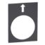 Picture of Marked legend, Harmony XAC, legend, 30x40mm, black, left, slow