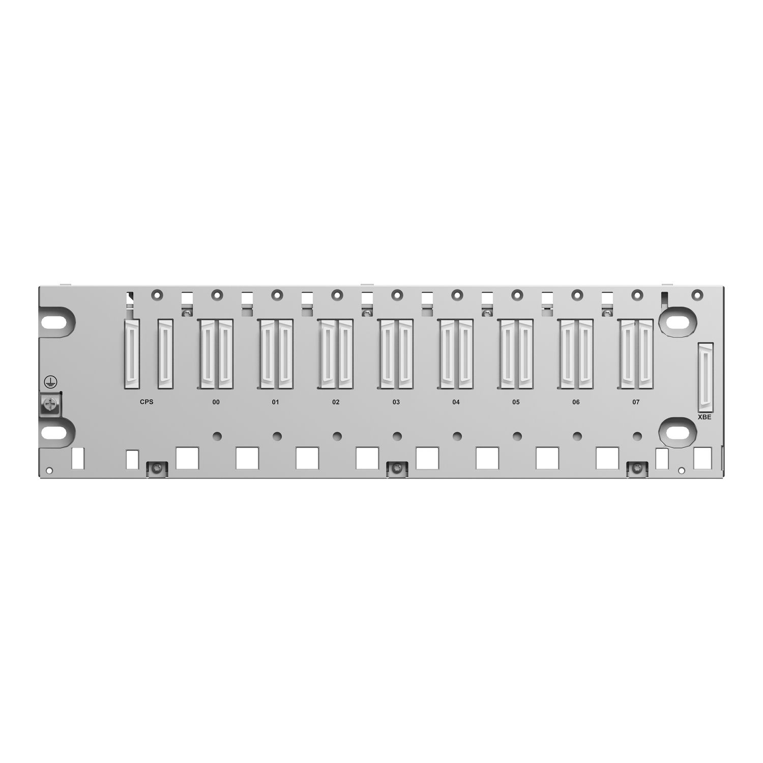 Picture of rack, Modicon X80, 8 slots, Ethernet backplane, ruggedized