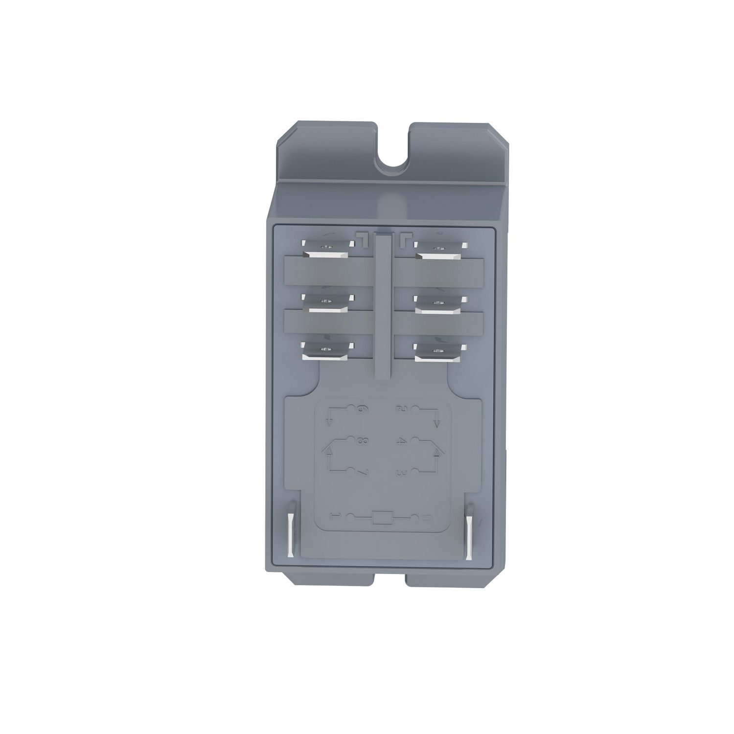 Picture of power relay, Harmony electromechanical relays, DIN rail or panel mount relay, 30A, 2CO, 12V DC