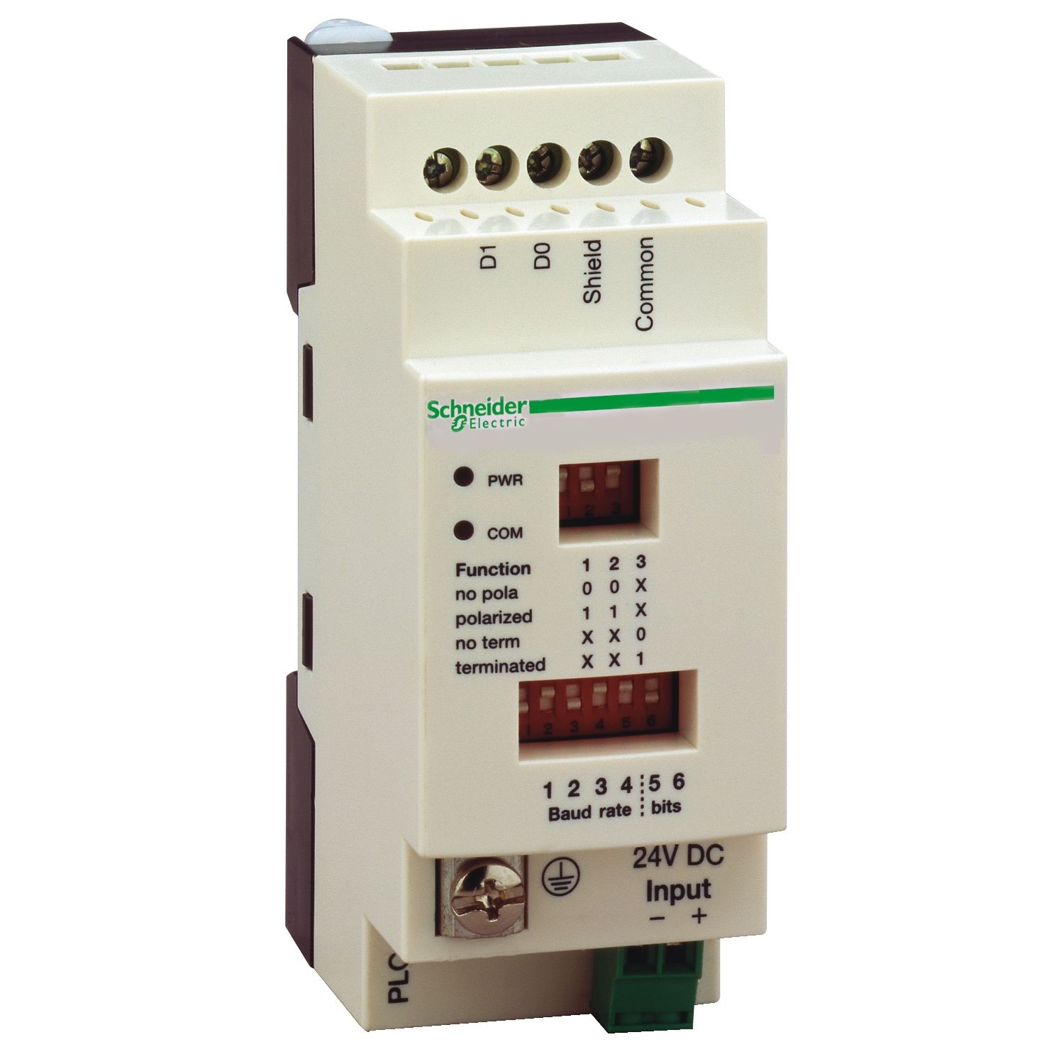 Picture of tap isolation box, Modicon M258, for PLC Twido, serial link, screw terminal block, 2 RJ45