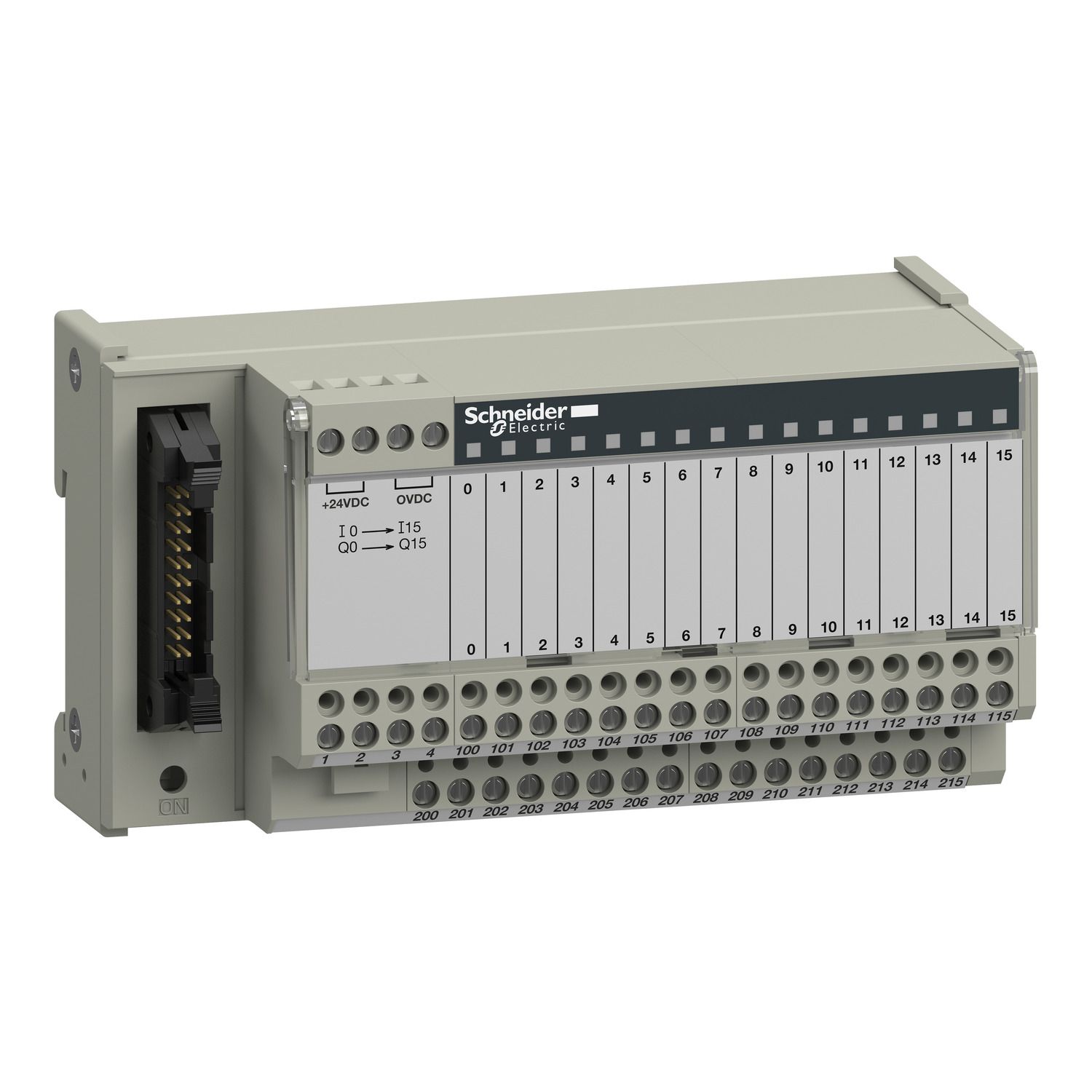 Picture of passive connection sub-base ABE7 - 16 inputs or outputs - Led - isolator
