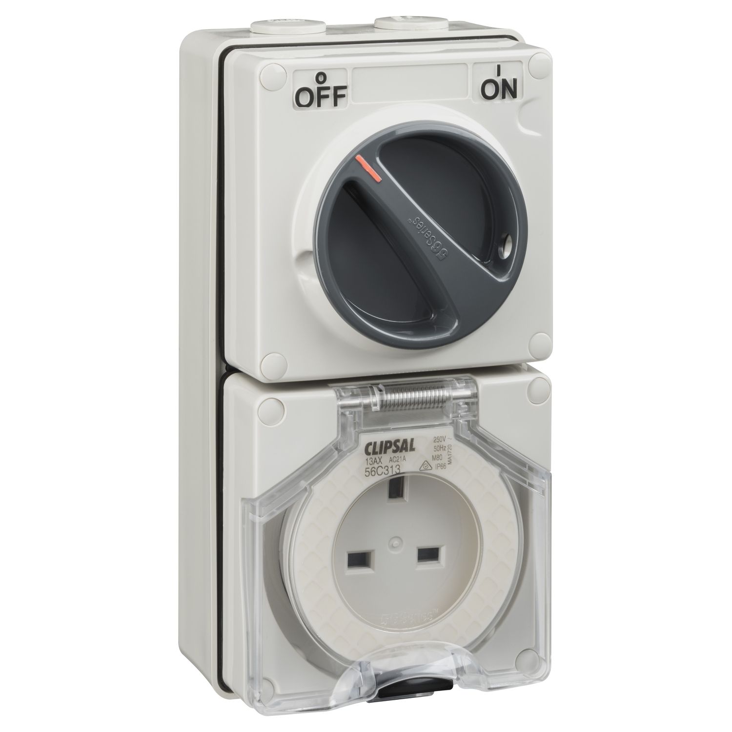 Picture of Switched Socket, Clipsal - 56 Series, Surface Ip56 3 PIN 13A