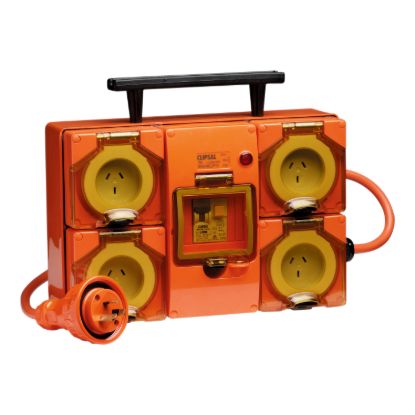 Picture of Socket Outlet, Clipsal - 56 Series, 250V, 10A, 30mA RCD, Portable RCD Protected