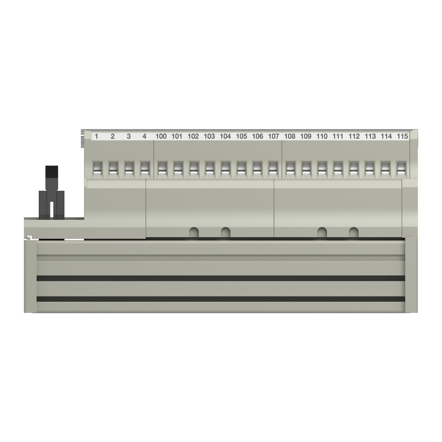 Picture of passive connection sub-base ABE7 - 16 inputs or outputs - Led