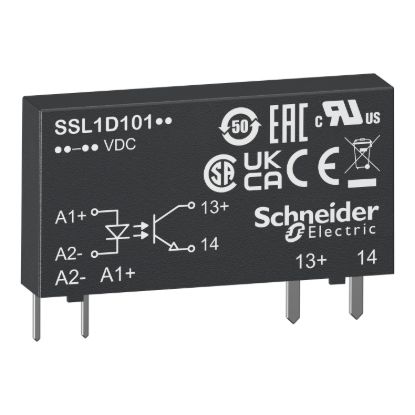 Picture of Solid state slim relay, Harmony Solid State Relays, 2A, random switching, input 15...30V DC, output 24...280V AC