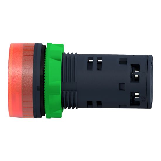 Picture of Annunciator, Harmony XB5, Illuminated buzzer, plastic, red, 22mm, continuous or intermittent tone, 24V AC DC