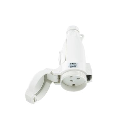 Picture of Pendant Outlet, Clipsal - 56 Series, 250V, 10A, 3 Flat PIN, 2 Pole