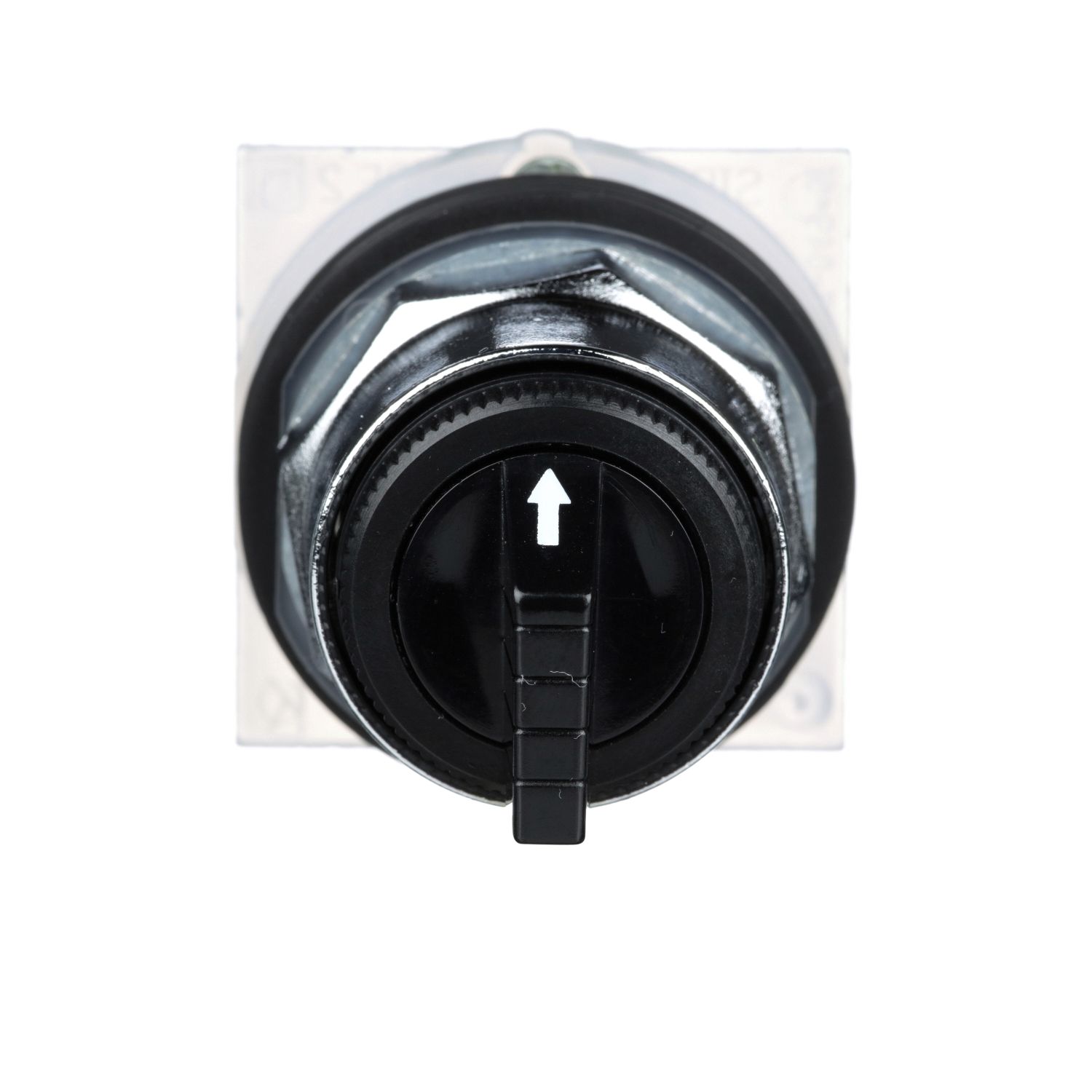 Picture of Head for selector switch, Harmony 9001K, metal, standard handle, black, 30mm, 3 positions, stay put, Cam C