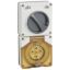 Picture of Switched Socket, Clipsal - 56 Series, Surface IP66 5 PIN 10A Less Enclosure