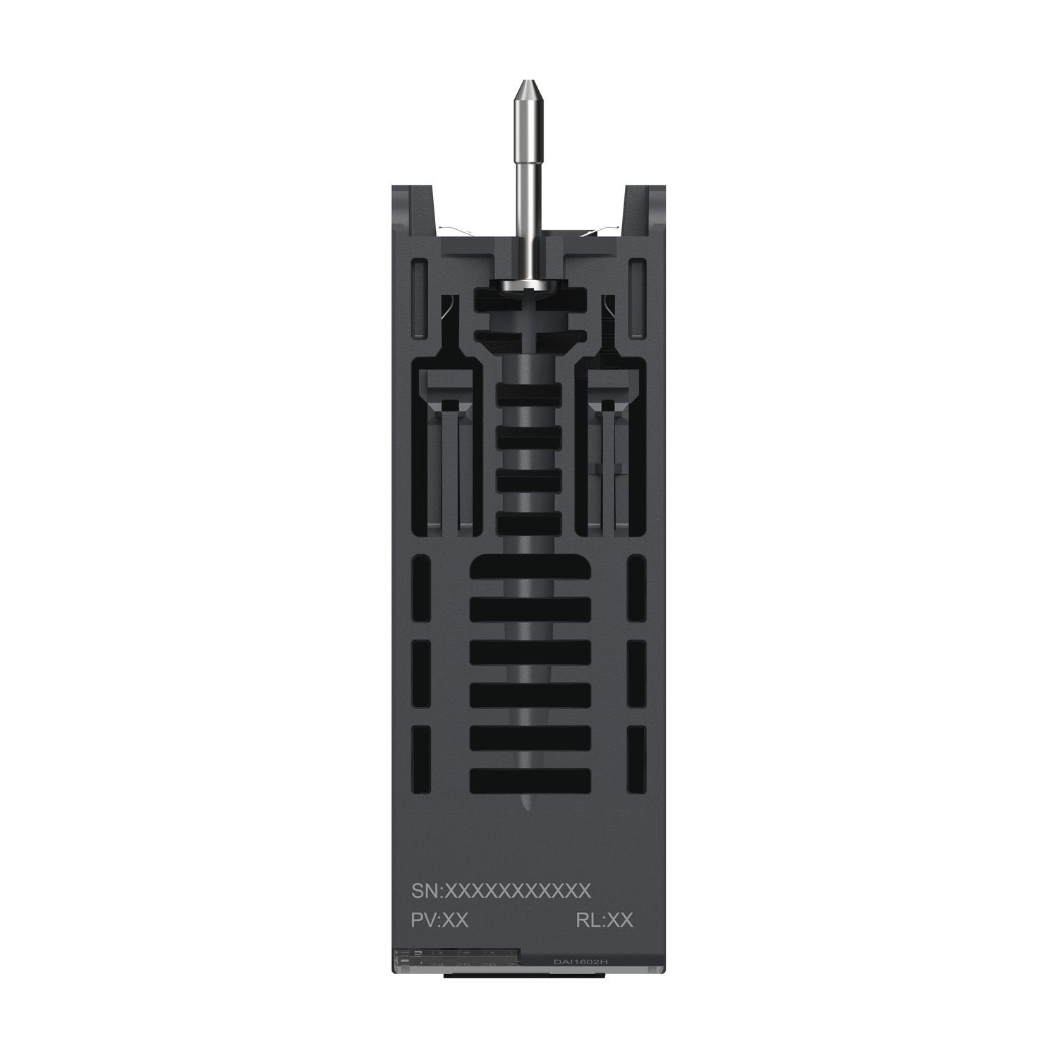 Picture of Discrete input module, Modicon X80, 16 inputs, 24V AC/DC positive or negative, for severe environments