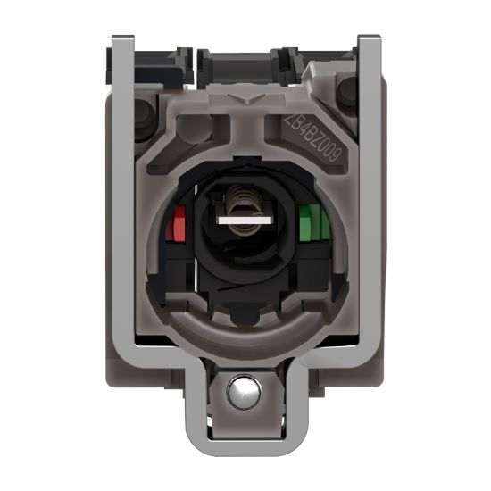 Picture of Light block with body fixing collar, Harmony XB4, metal, for BA9s bulb, lt 250V, 1NO+1NC